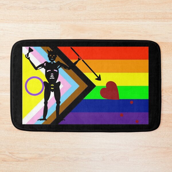 Item preview, Pirate pride flag progress pride rainbow Blackbeard designed and sold by Theoldgirl900.