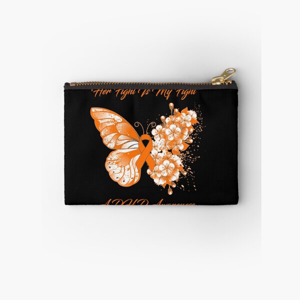 Item preview, Her Fight Is My Fight ADHD Awareness Butterfly Ribbon Gifts designed and sold by Adropine.