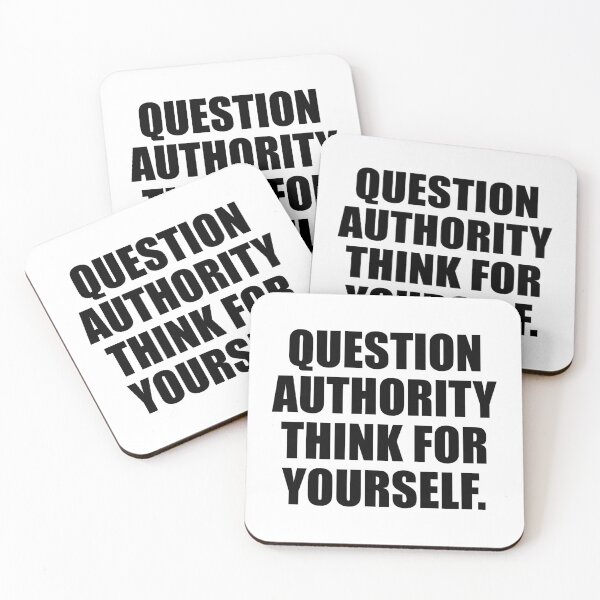 Item preview, Question Authority Think For Yourself designed and sold by Colorfulandfun.