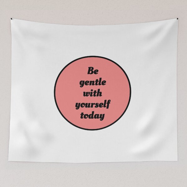 Item preview, Be gentle with yourself today - pastel red designed and sold by Inspirationmotivation.