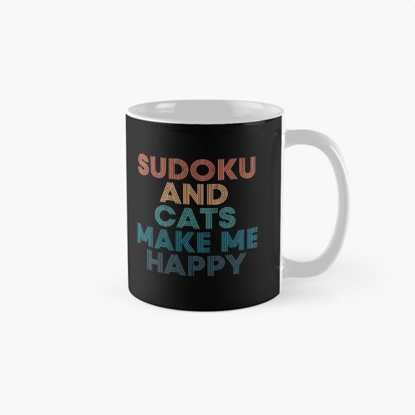 Item preview, Sudoku And Cats Make Me Happy- Gift for Sudoku & Cats Fans designed and sold by kindxinn.