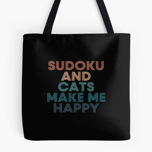 Item preview, Sudoku And Cats Make Me Happy- Gift for Sudoku & Cats Fans designed and sold by kindxinn.