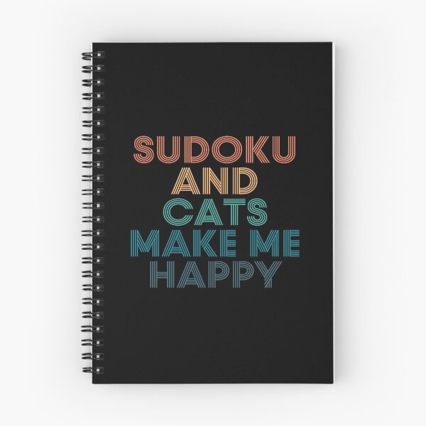 Item preview, Sudoku And Cats Make Me Happy- Gift for Sudoku & Cats Fans designed and sold by kindxinn.