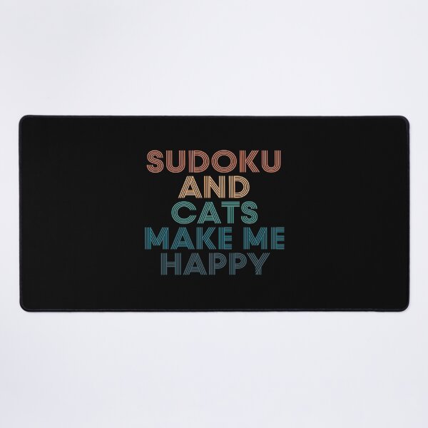 Item preview, Sudoku And Cats Make Me Happy- Gift for Sudoku & Cats Fans designed and sold by kindxinn.
