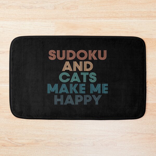 Item preview, Sudoku And Cats Make Me Happy- Gift for Sudoku & Cats Fans designed and sold by kindxinn.