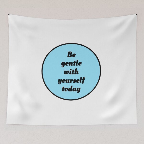 Item preview, Be gentle with yourself today - pastel blue designed and sold by Inspirationmotivation.