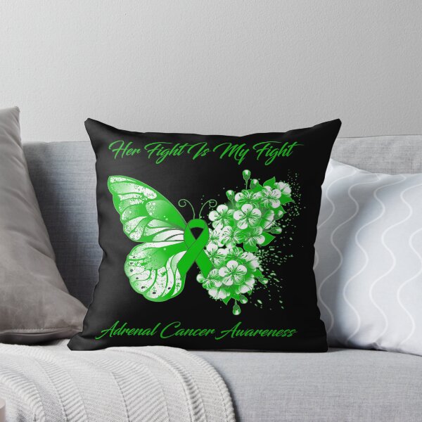 Item preview, Her Fight Is My Fight Adrenal Cancer Awareness Butterfly Ribbon Gifts designed and sold by Adropine.