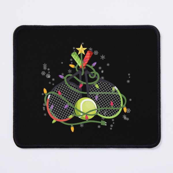 Item preview, Tennis Tree Christmas With String Lights Tl Sticker designed and sold by sangdunt1.