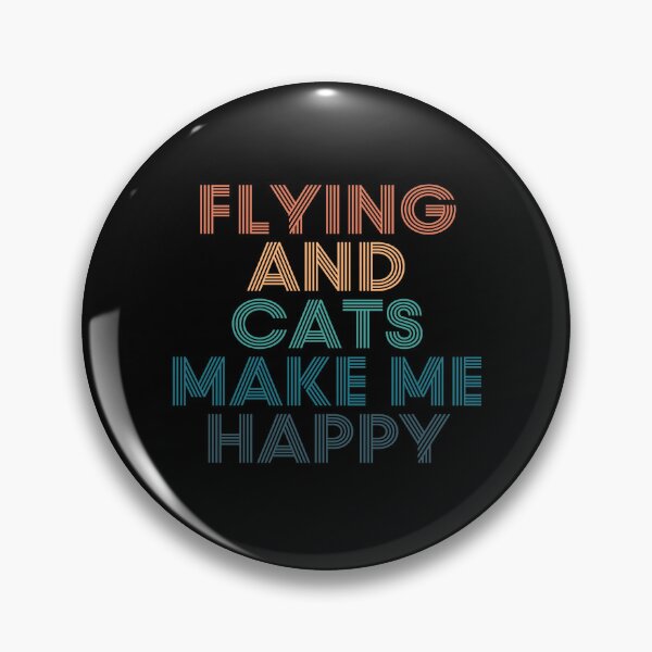 Item preview, Flying And Cats Make Me Happy- Gift for Flying & Cats Fans designed and sold by kindxinn.