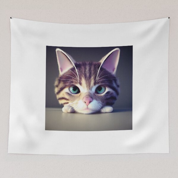 Item preview, Cute kitten cat with big eyes, cute nose, feline artwork designed and sold by Layerform.