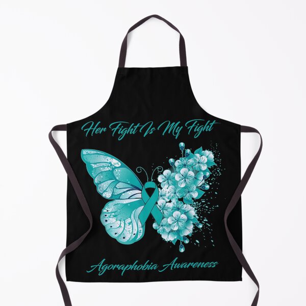 Item preview, Her Fight Is My Fight Agoraphobia Awareness Butterfly Ribbon Gifts designed and sold by Adropine.
