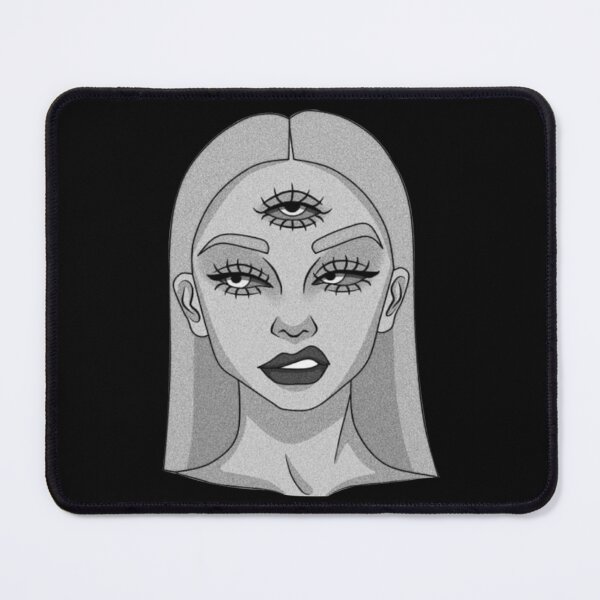 Item preview, The Young Lady With Three Eyes Drawing B And W Classic T-Shirt designed and sold by avickieww80.