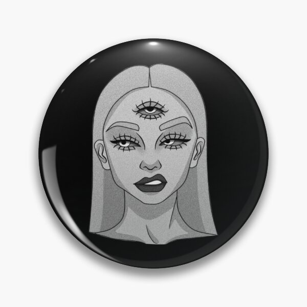 Item preview, The Young Lady With Three Eyes Drawing B And W Classic T-Shirt designed and sold by avickieww80.