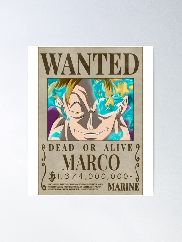 Wanted marco Poster for Sale by Dex-Shop