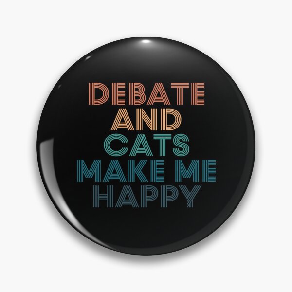 Item preview, Debate And Cats Make Me Happy- Gift for Debate & Cats Fans designed and sold by kindxinn.