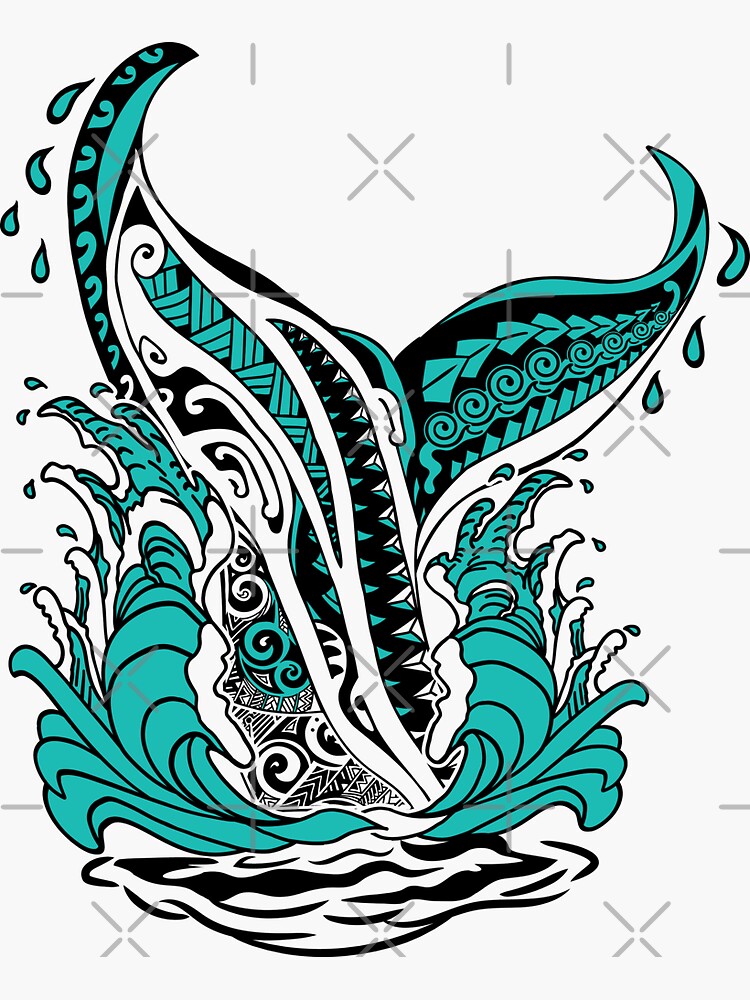 Wave Whale Tail Temporary Tattoo - Etsy Hong Kong