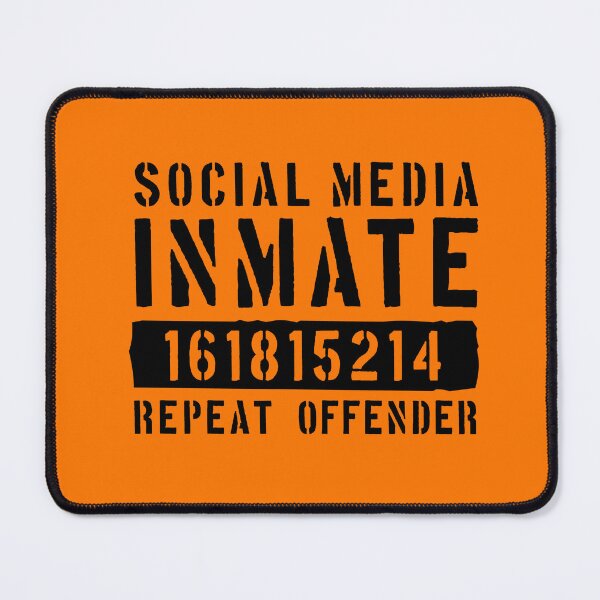 Item preview, Social Media Inmate - Funny Censoored Prison Uniform Halloween designed and sold by NatIntrovertSoc.