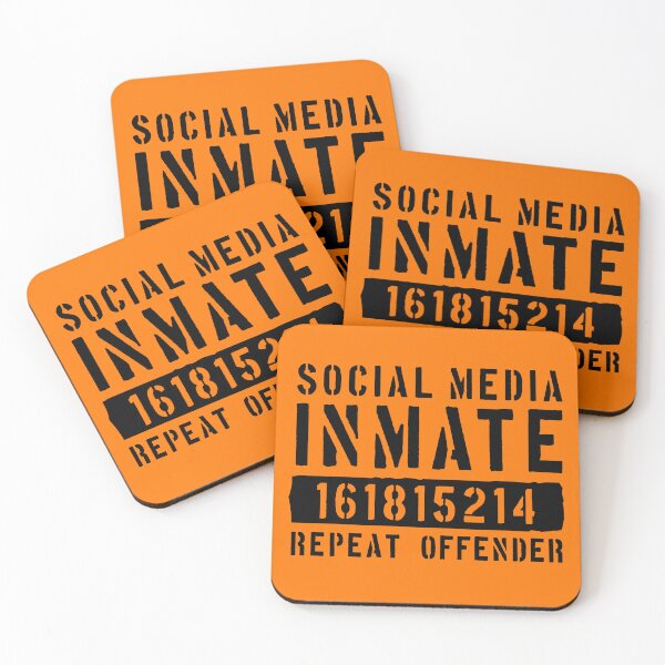 Item preview, Social Media Inmate - Funny Censoored Prison Uniform Halloween designed and sold by NatIntrovertSoc.