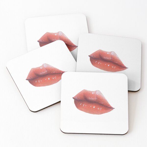 Item preview, Cute Lips Realism Original Drawing Design Print designed and sold by AMoltenLavaFrog.