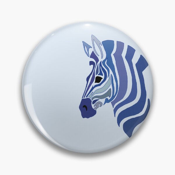Artikelvorschau, Blaues Zebra entworfen und verkauft von Karen Todman -Aroca Designs-.