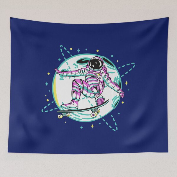 Item preview, Space Skateboarding Cool Retro Flip Skateboard designed and sold by KrystClear.