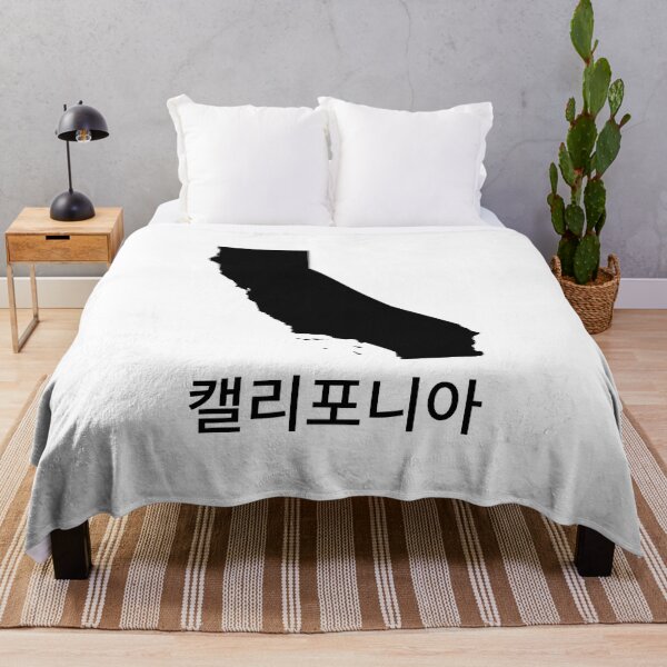 Item preview, California written in Korean designed and sold by Lines-n-Shapes.