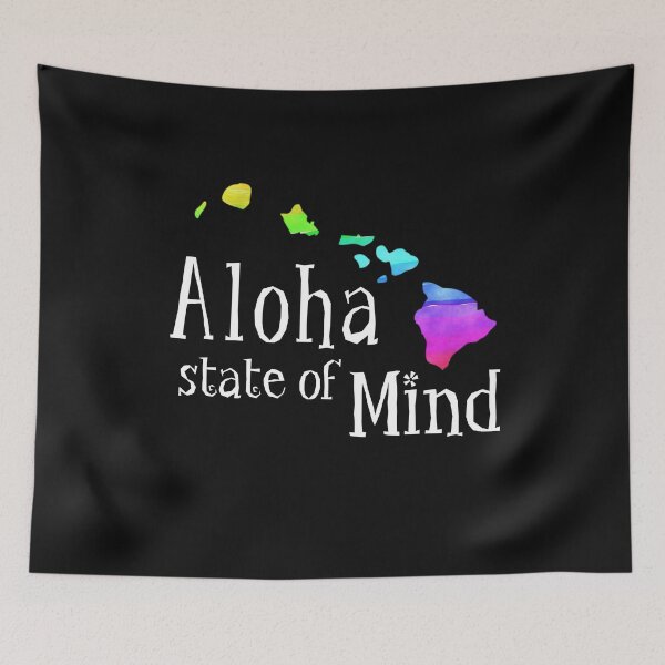 Item preview, Hawaii State Aloha State Of Mind Island Chain Oahu Maui Big Island Kauai designed and sold by FreeSpiritAloha.