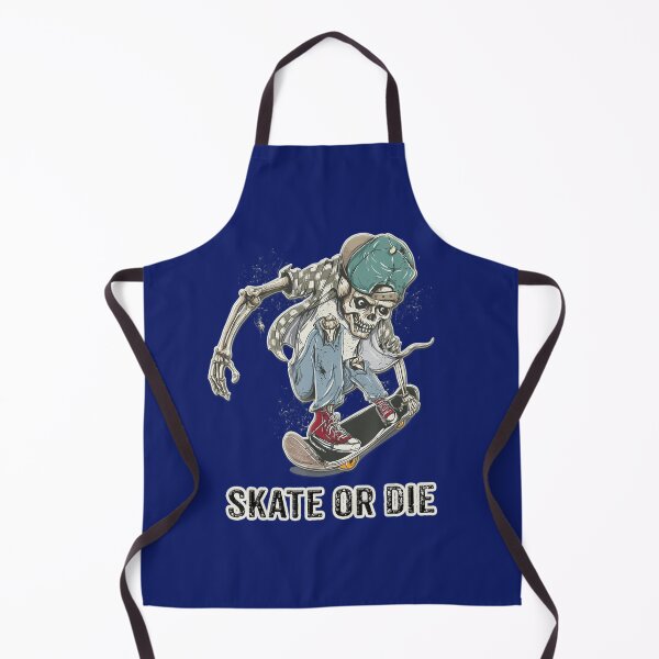 Item preview, Skeleton Skateboarding Skate Or Die Saying Skateboard designed and sold by KrystClear.