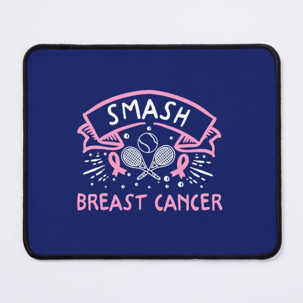Item preview, Smash Breast Cancer Tennis Ball Racket Pink Ribbon designed and sold by KrystClear.