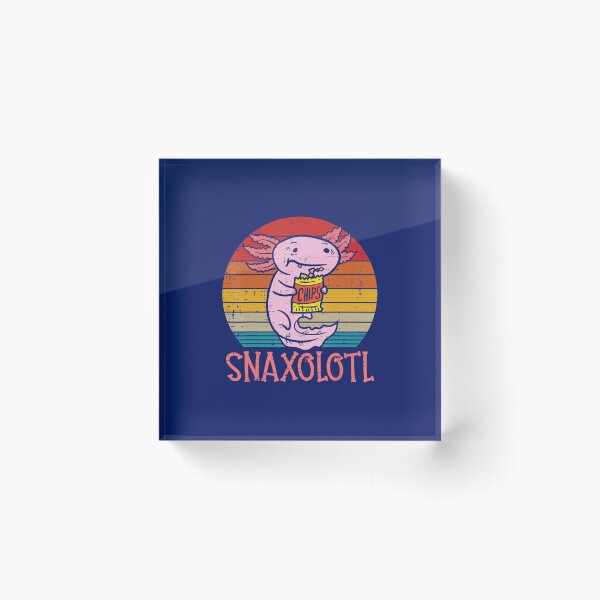 Item preview, Snaxolotl Axolotl Eat Chips Snack Food Boys Girls Kids designed and sold by KrystClear.