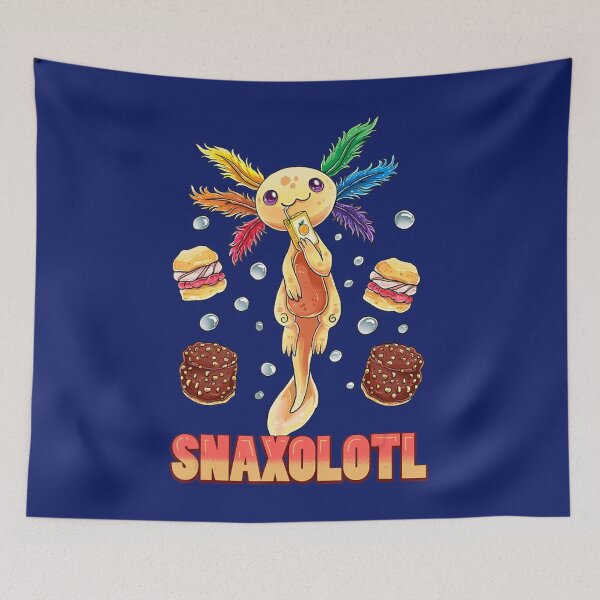 Item preview, Snaxolotl Cute Axolotl Food Love Present designed and sold by KrystClear.
