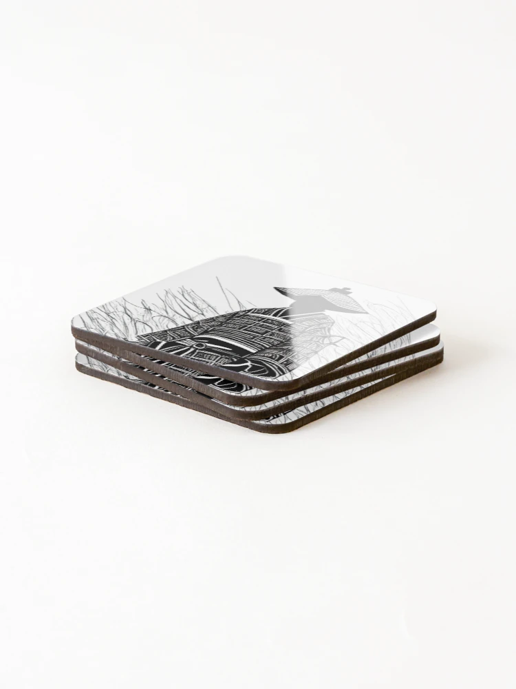 Thumbnail 4 of 5, Coasters (Set of 4), Lone Samurai designed and sold by RockingPandS.