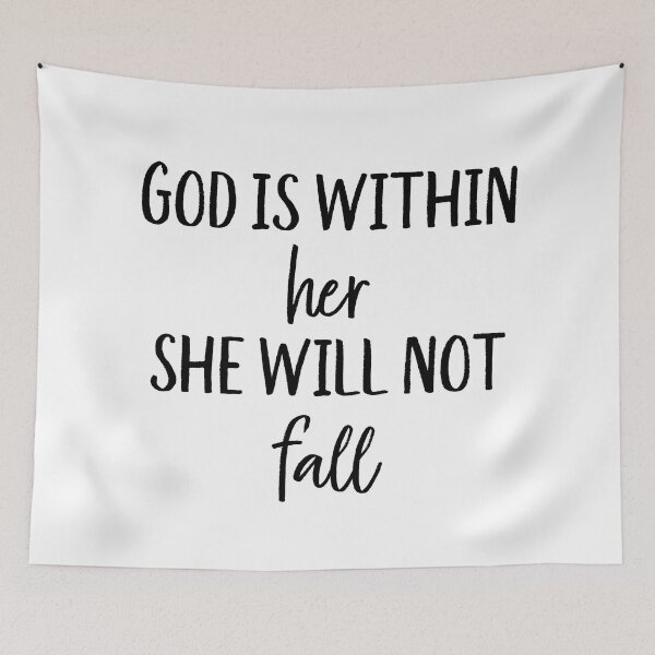 Item preview, God Is Within Her She Will Not Fall Psalm 46:5 designed and sold by allysmar.