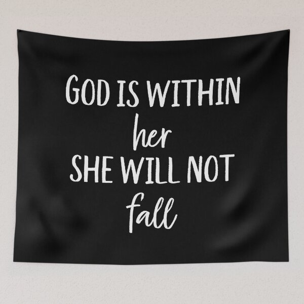 Item preview, God Is Within Her She Will Not Fall Psalm 46:5 designed and sold by allysmar.