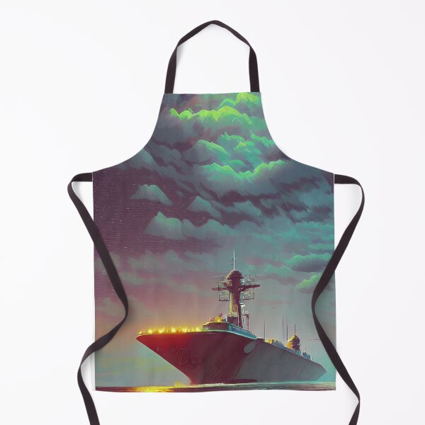 Item preview, Battleship Under A Space Storm designed and sold by RockingPandS.