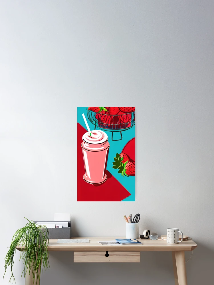 Thumbnail 2 of 3, Poster, Strawberry Sundae designed and sold by RockingPandS.