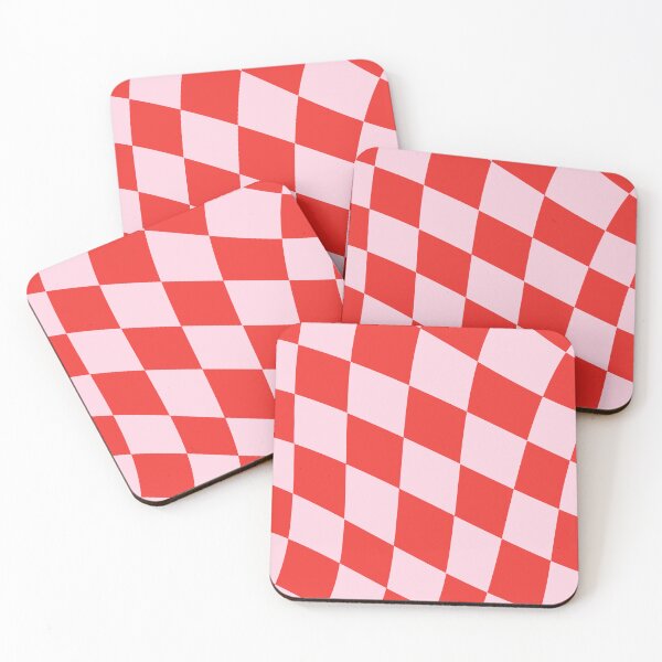 Item preview, Aesthetic Red and Pink Checker Print designed and sold by CreativeDelco.