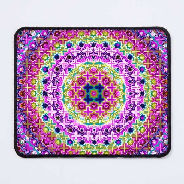 Item preview, Rainbow Energy Field Ripple Geometric Magic Pattern Neon Glow Modern Hippie designed and sold by ArticLotusShop.