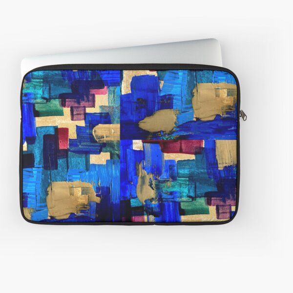 Item preview, Blue Multicolored Painted Abstract Pattern designed and sold by staciacocompany.