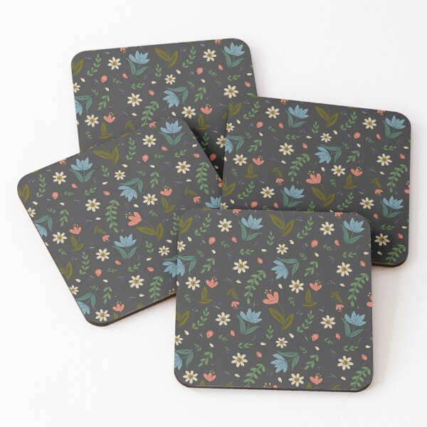 Item preview, Dark Floral Chalkboard Print designed and sold by serafineaandd.