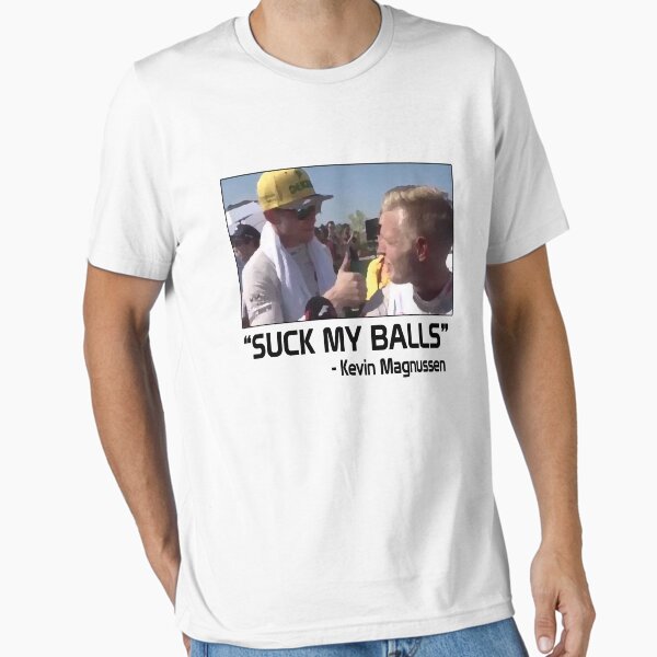 Aperçu de l'œuvre Kevin Magnussen - "Suck My Balls" (F1) créée et vendue par DoubleOThreads.