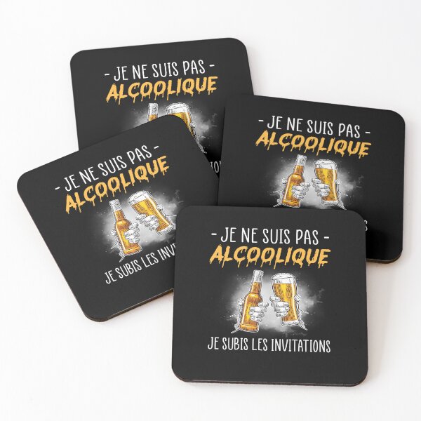 Item preview, je ne suis pas alcoolique je subis les invitations funny alcoholic drunk beer designed and sold by beckadamr.