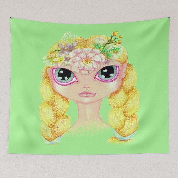 Item preview, Pretty Spring Girl designed and sold by Nalinne Jones.