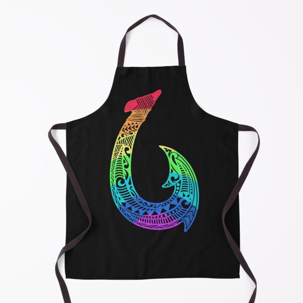 Item preview, Rainbow Fish Hook Hawaiian Tribal Fishhook Polynesian Tribal Tattoo Hawaii designed and sold by FreeSpiritAloha.