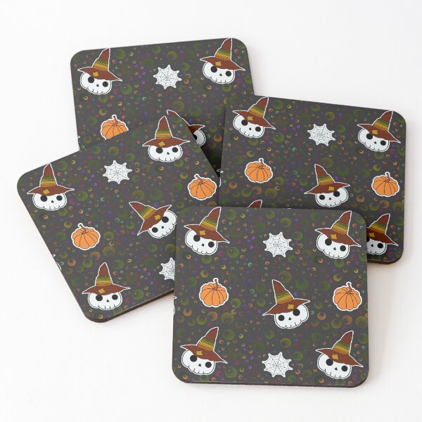 Item preview, Cute Witch Skull Halloween Pattern designed and sold by AutumnJude Rowan.