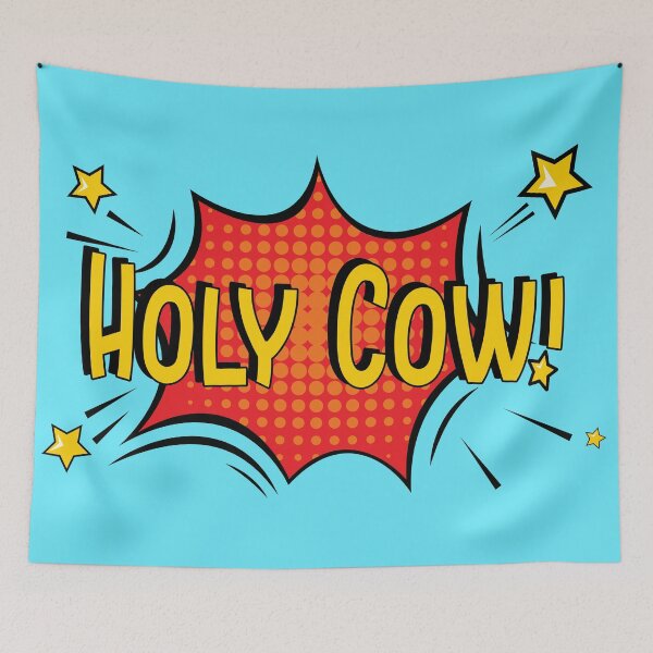 Item preview, Funny Retro Comic Style Holy Cow! the non-cussing cussing design. designed and sold by jamie Omahen.