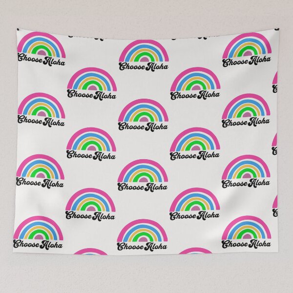 Item preview, Choose Aloha | Retro Rainbow | Hawaii Island Chain | Boho Rainbow Hawaii designed and sold by FreeSpiritAloha.
