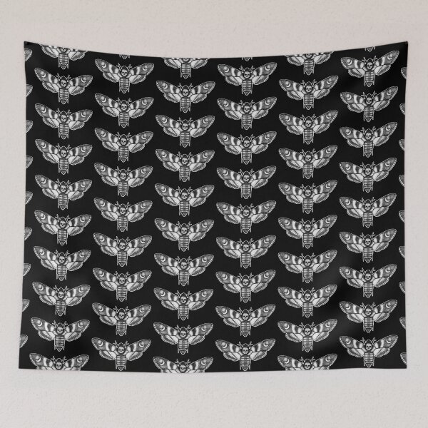 Item preview, Death Moth Blackwork designed and sold by NamiDigitalArts.