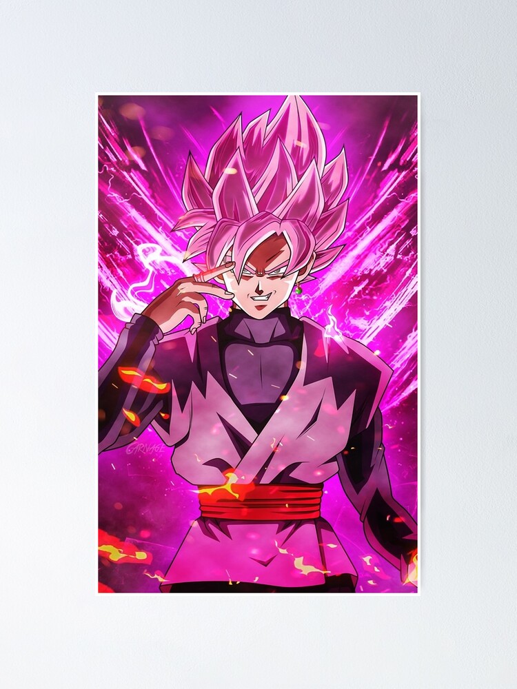 Rose Goku Black Manga Art  Magnet for Sale by Tammy1971