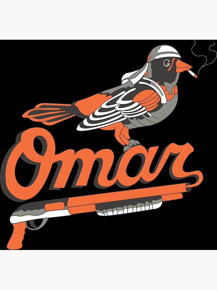 Official Omar Orioles Bird Smoking Shirt T-shirt Ladies Tee